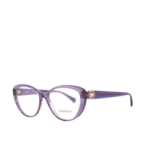Versace Frame 3246-B 3246 5160 52 Transparent Violet Eyeglasses VE3246-B